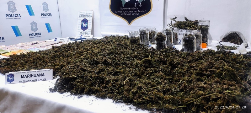 Le encontraron 2 kilos de marihuana y dijo que era para ”consumo familiar”