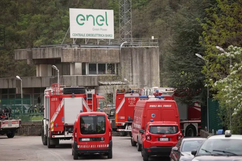 Italia: explosión en central hidroeléctrica deja al menos cuatro muertos y cinco desaparecidos