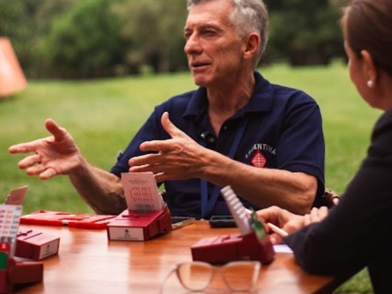 Mauricio Macri es el campeón senior del Campeonato Sudamericano de Bridge