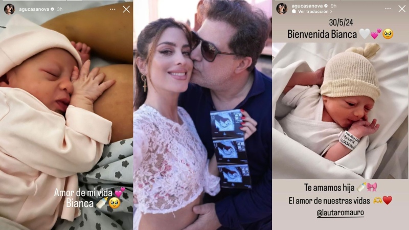 ¡Bienvenida! Nació Bianca, la hija de Agustina Casanova