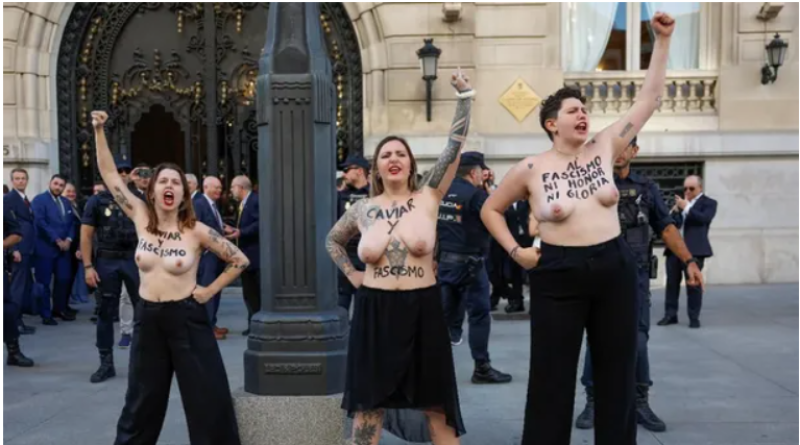 Protestas y premios: la polémica visita de Milei a España