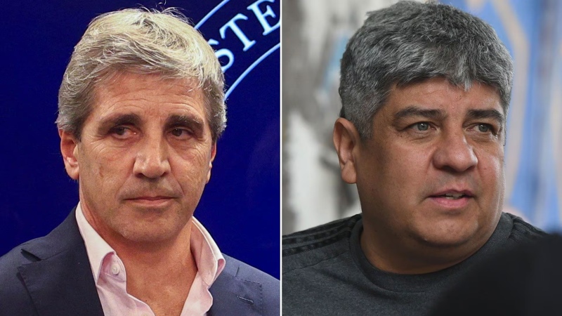 El picante cruce entre Luis Caputo y Pablo Moyano