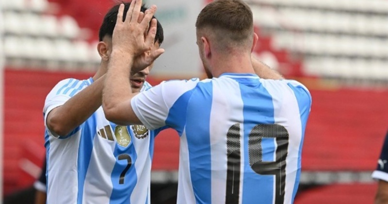 La Selección Sub 23 goleó 4-0 a Paraguay previo a los Juegos Olímpicos