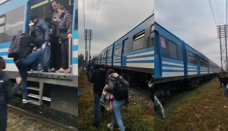 El tren Sarmiento chocó un auto en paso a nivel Granaderos, Ciudadela