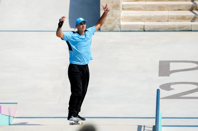 ¡Orgullo nacional! Matías Dell Olio hizo historia en la primera actuación del skate argentino en los JJOO