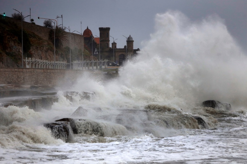 Tormenta intensa: Efectos del ciclón en Mar del Plata y la costa