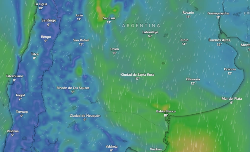 Alerta amarilla por fuertes vientos en Buenos Aires y varias provincias más