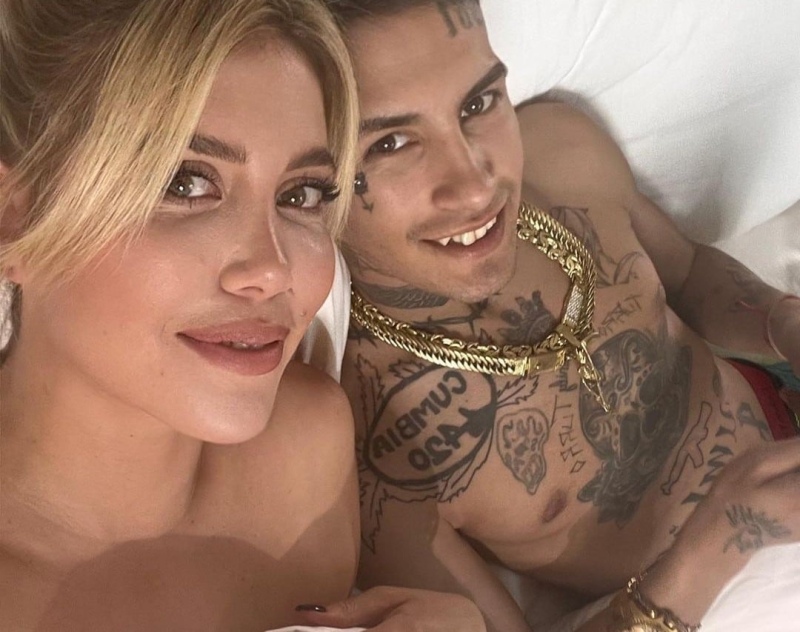 La nueva aventura de Wanda Nara y L-Gante en Brasil