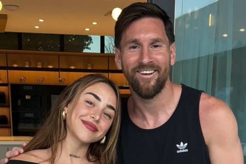 Encuentro rosarino: Nicki Nicole visitó a Messi y Antonela Roccuzzo