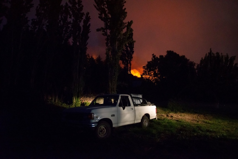 Incendio en El Bolsón: el dramático relato del jefe de los brigadistas frente al voraz fuego