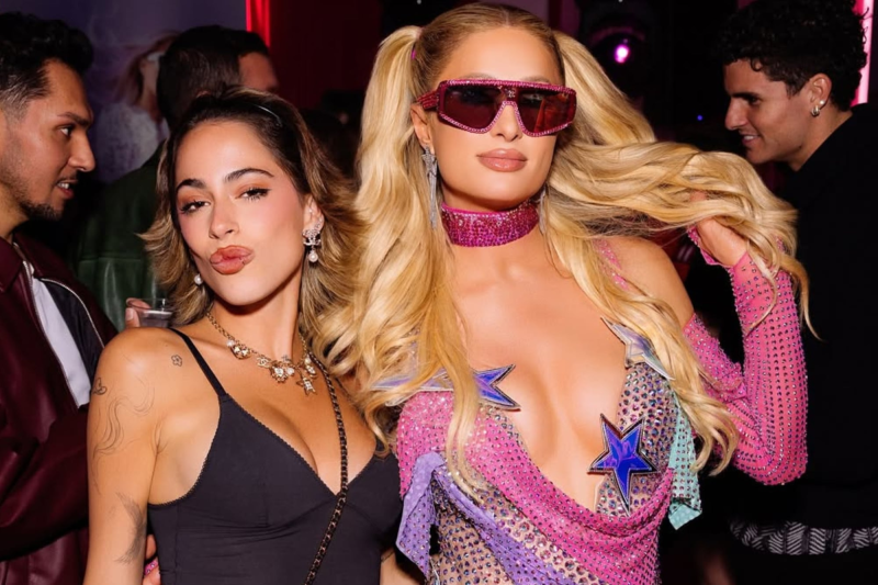 Tini Stoessel brilló en la fiesta de cumpleaños de Paris Hilton en Beverly Hills