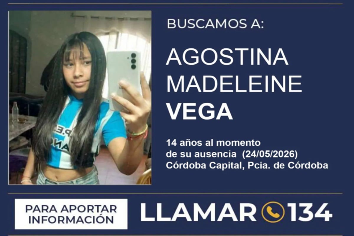 Búsqueda intensificada en Córdoba: ¿Dónde está Agostina Vega?