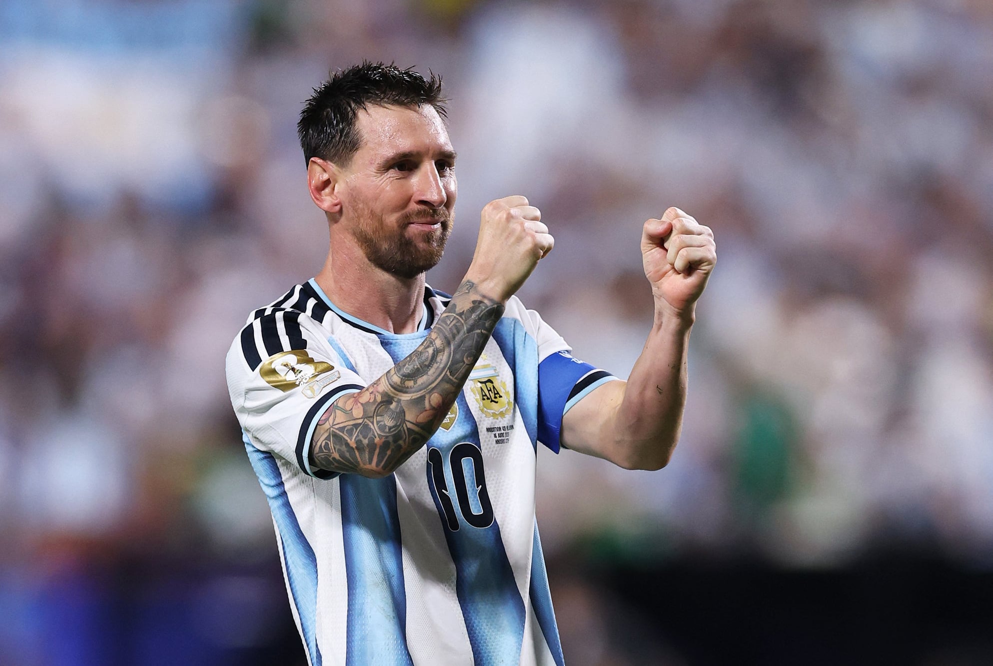 Messi contó por qué se emocionó tras el primer gol contra Argelia