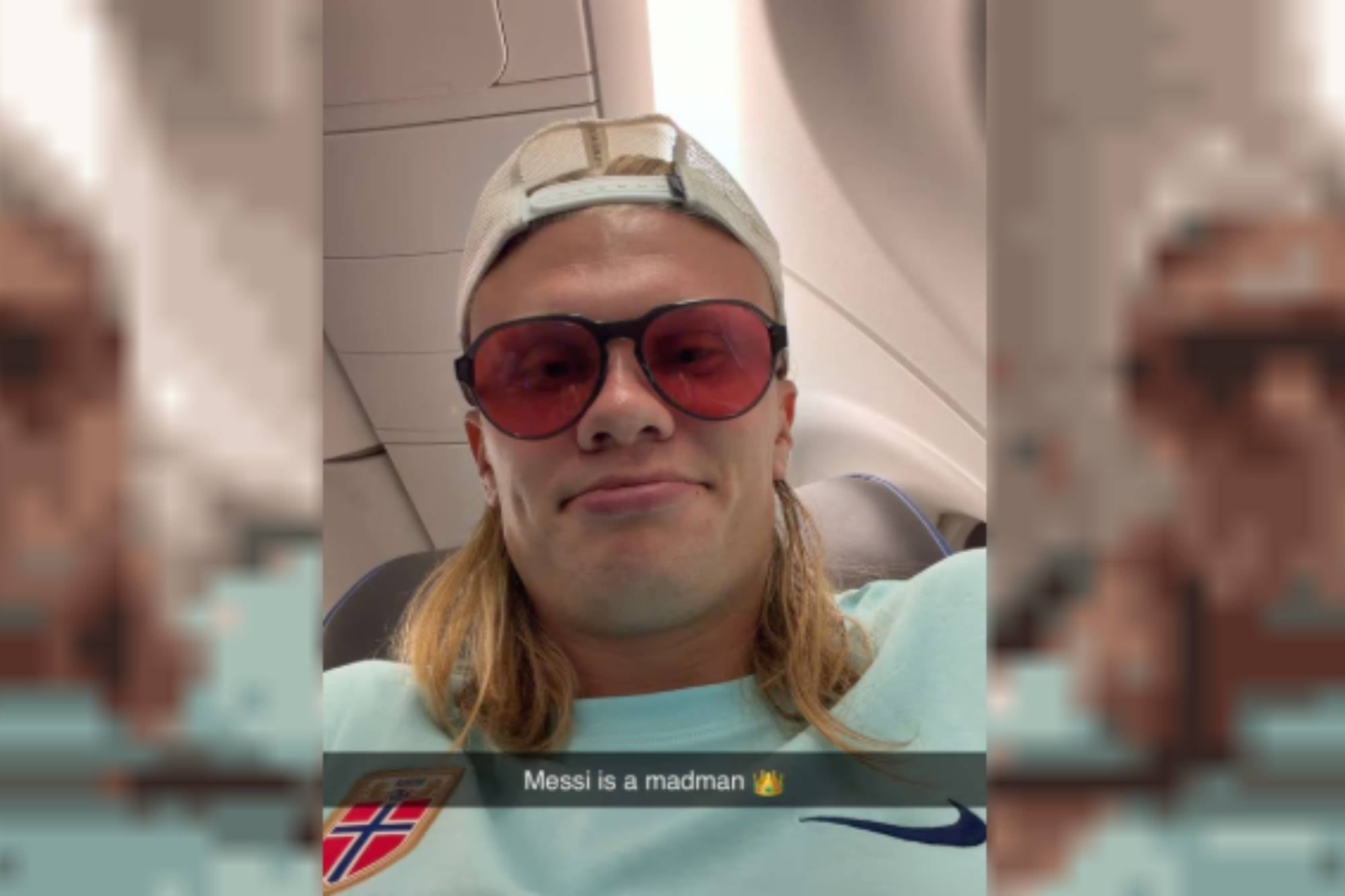 Haaland reaccionó a la performance de Messi después del partido contra Argelia