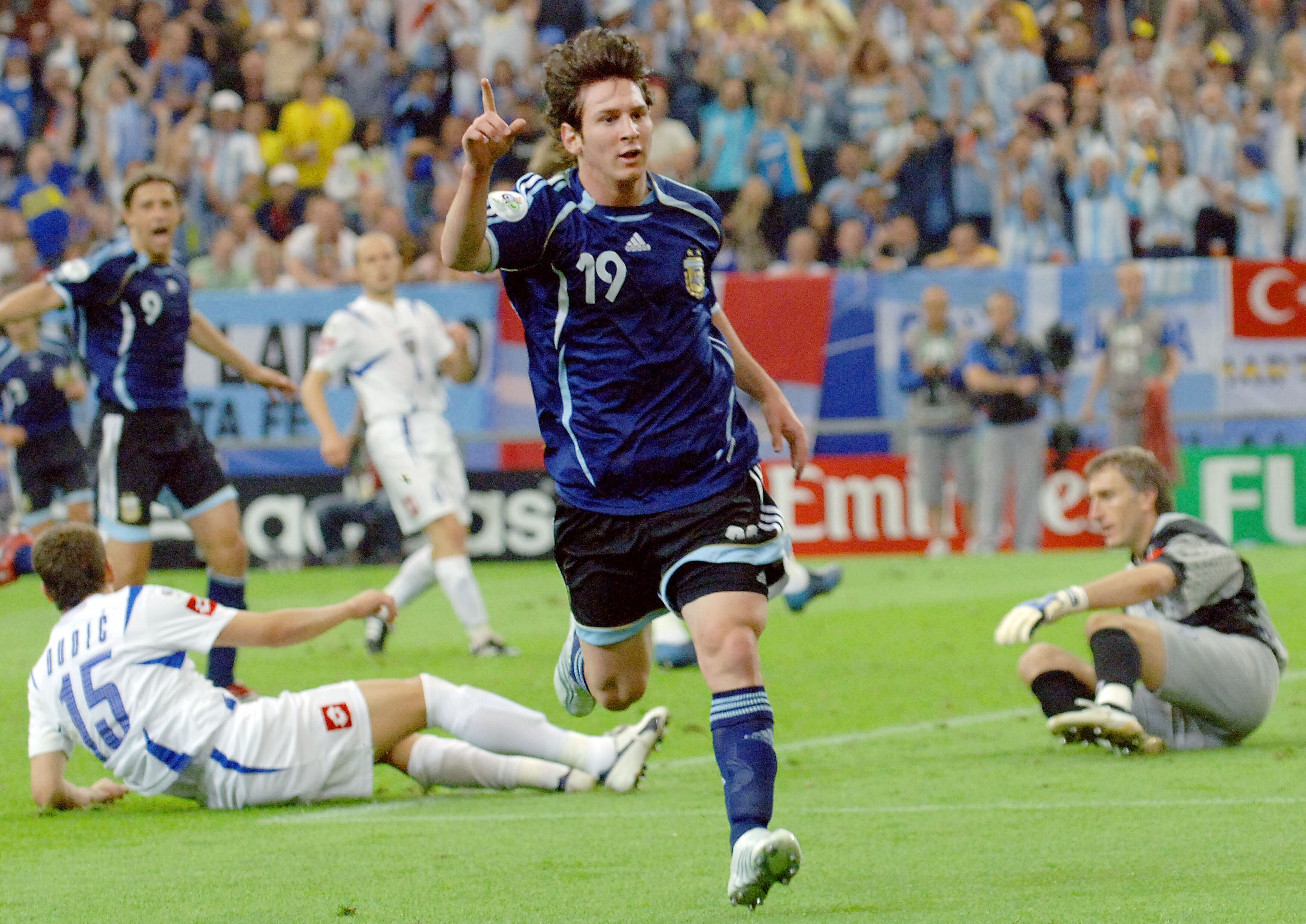 Los 18 goles mundialistas de Messi
