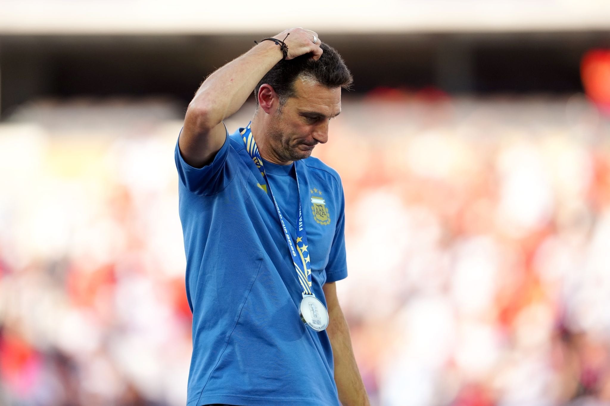 Scaloni emociona en redes tras la caída frente a España