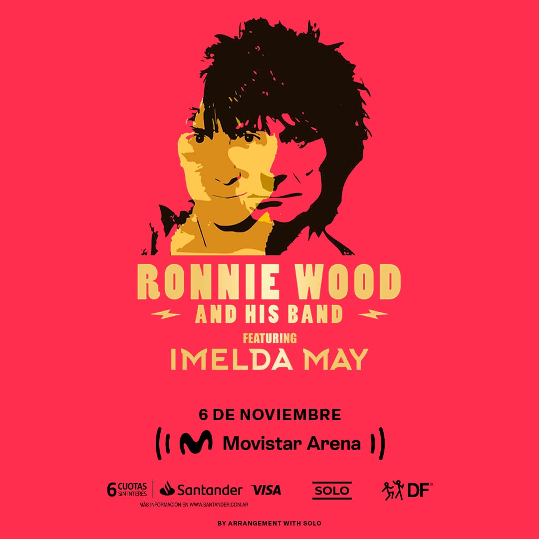 Ronnie Wood toca en la Argentina por primera vez como solista