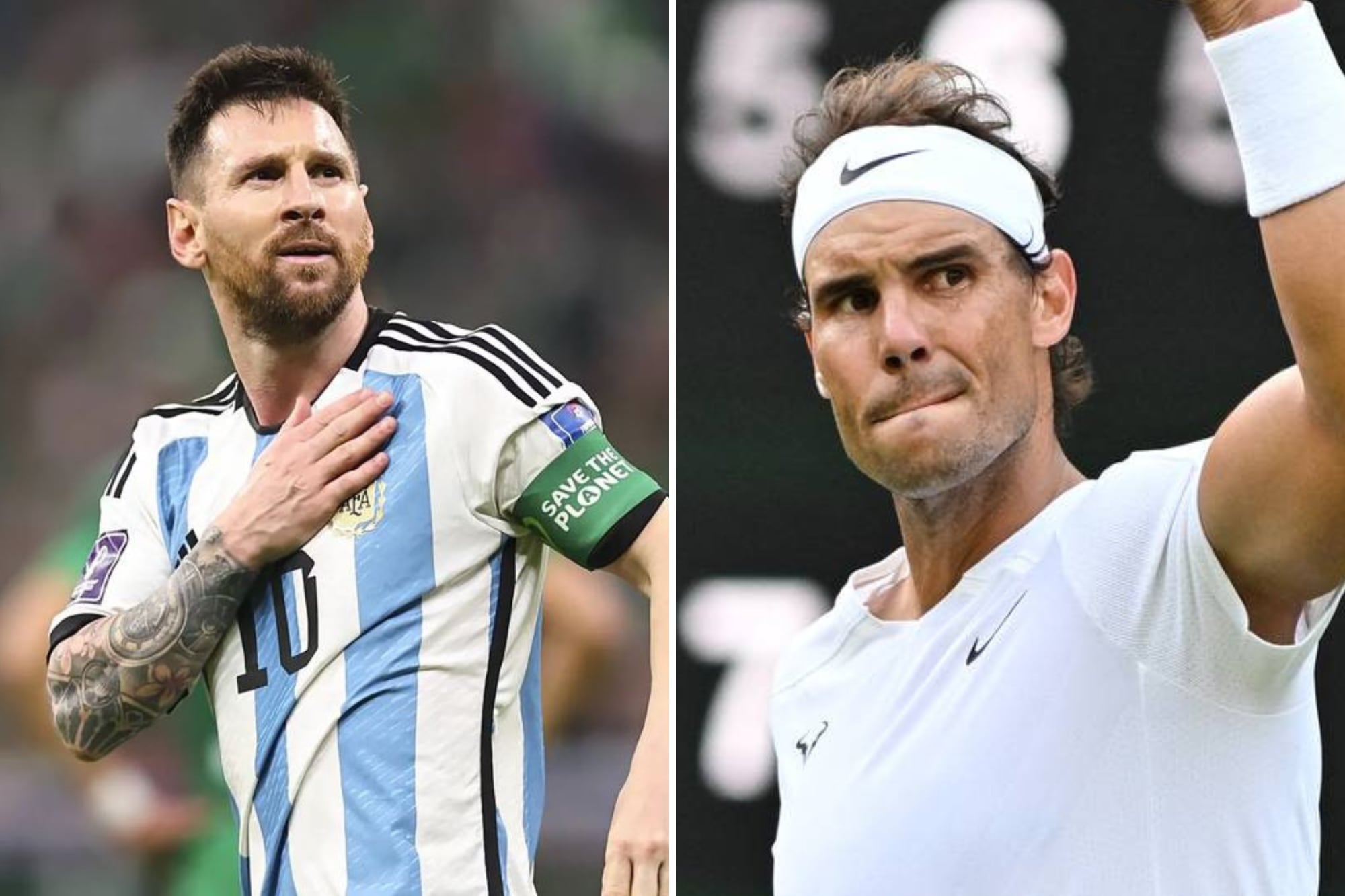 Un emotivo gesto de Nadal hacia Messi en un momento difícil