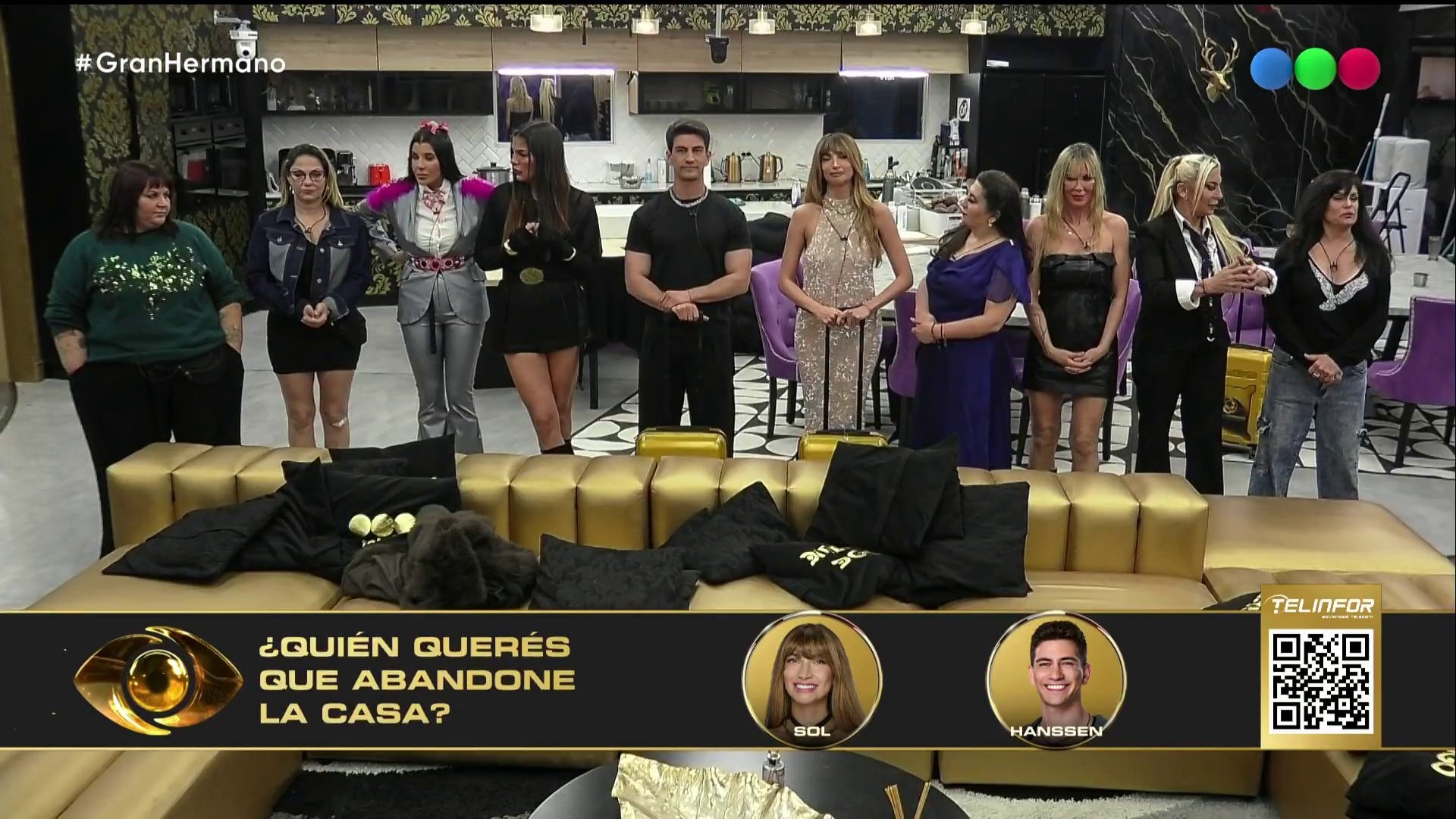 Hanssen y Solange protagonizaron el &uacute;ltimo versus de la noche (Captura: Telefe)