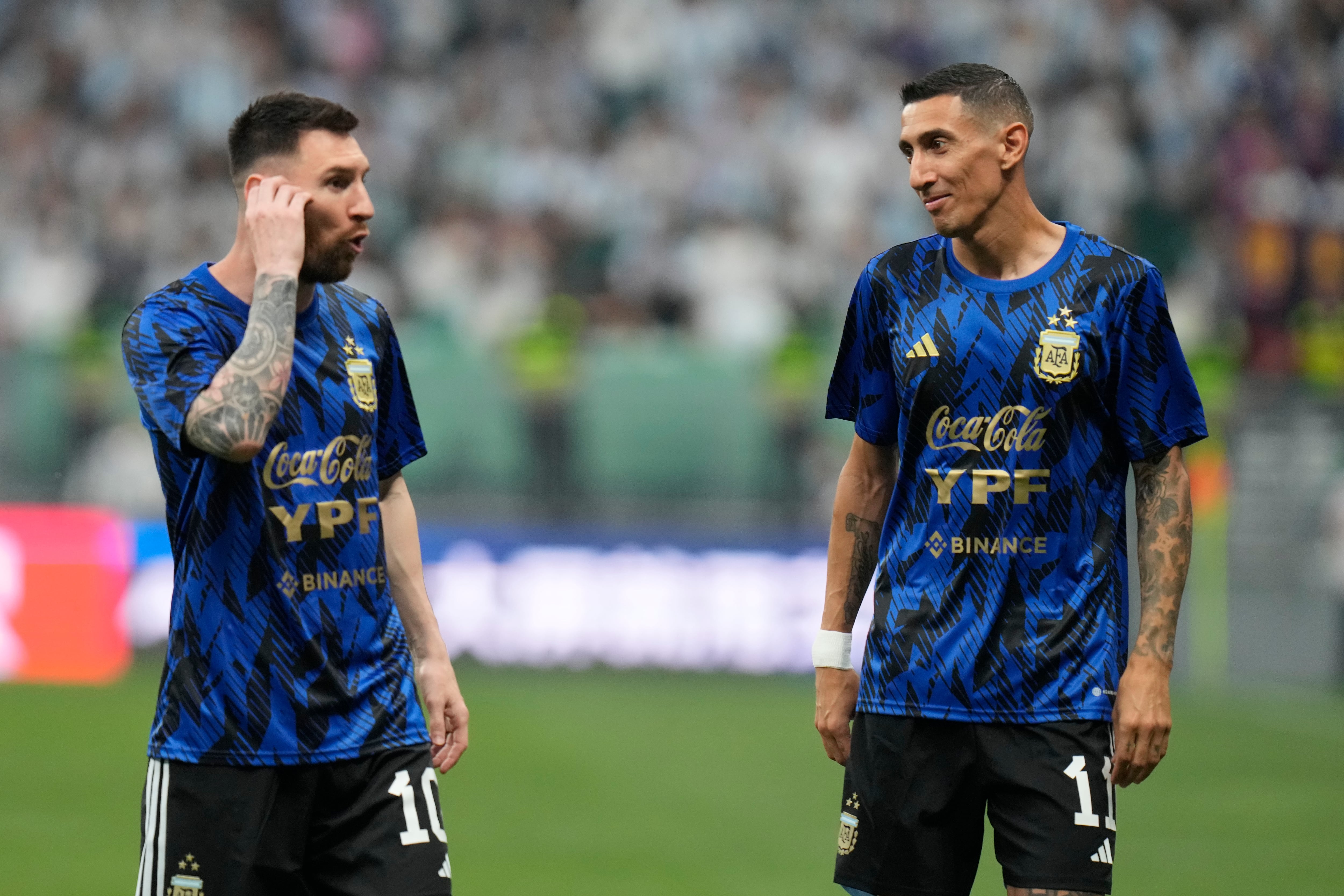 Ángel Di María se suma a la fiesta de despedida de Messi