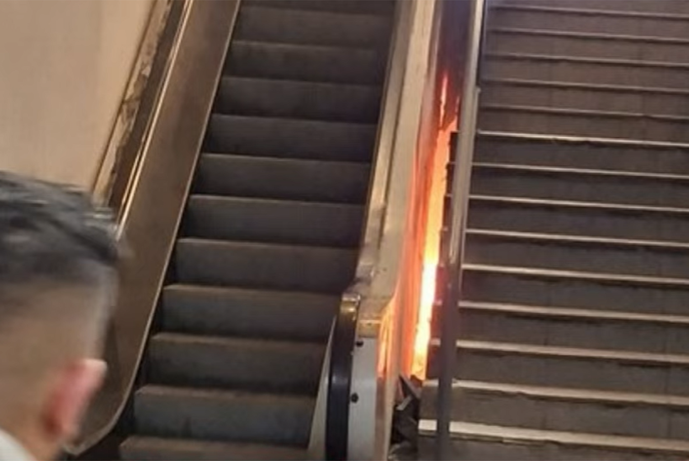 Fuego en Constitución: la estación fue desalojada